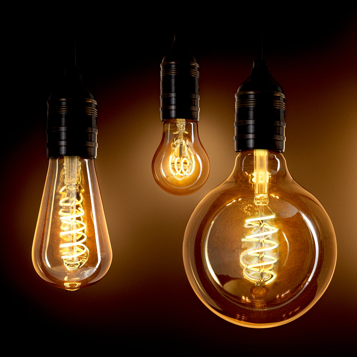 LED-Glühbirne Led Bulb Goldline Signature 4W E27 Set Of 4