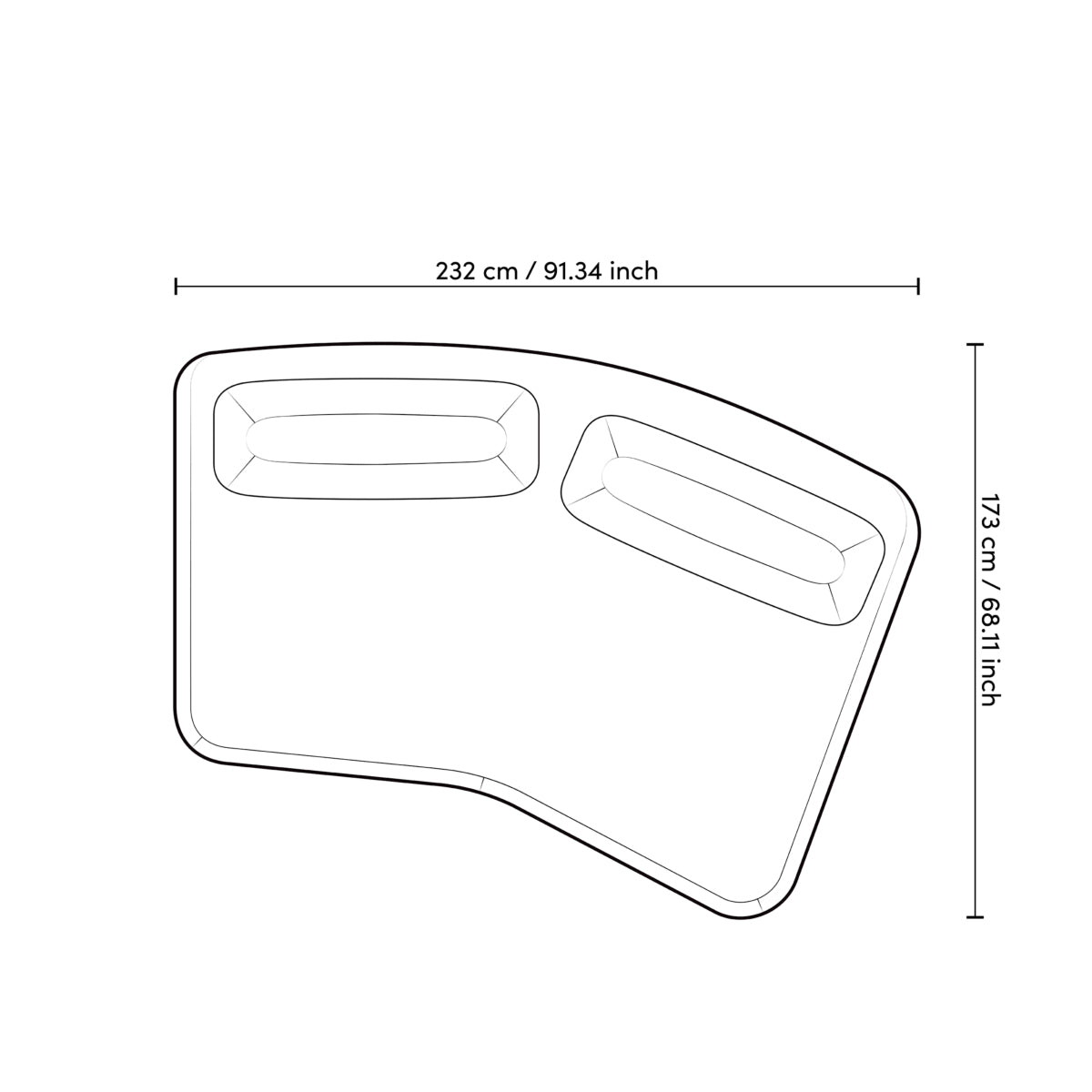 Outdoor-Sofa Residenza