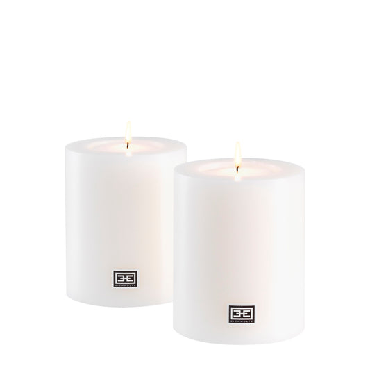 Kerze Artificial Candle Ø 10 X H. 12 Cm Set Of 2
