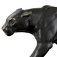 Skulptur Panther On Marble Base