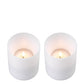 Kerze Artificial Candle Deep Ø 10 X H. 12 Cm Set Of 2