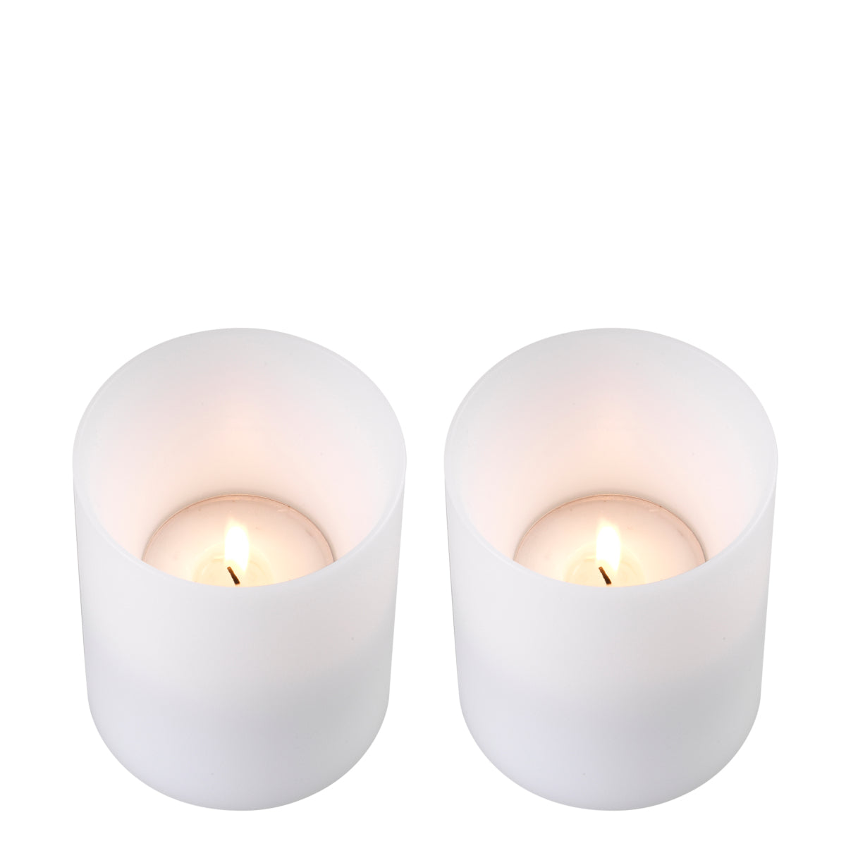 Kerze Artificial Candle Deep Ø 10 X H. 12 Cm Set Of 2