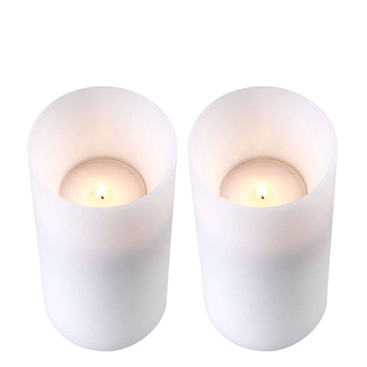 Kerze Artificial Candle Deep Ø 10 X H. 21 Cm Set Of 2