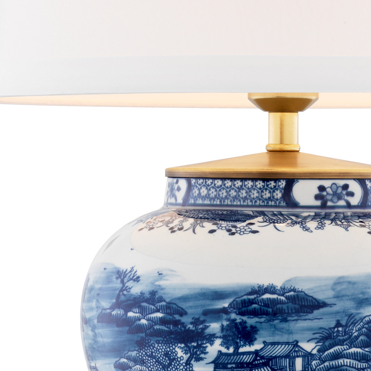 Tischleuchte Chinese Blue