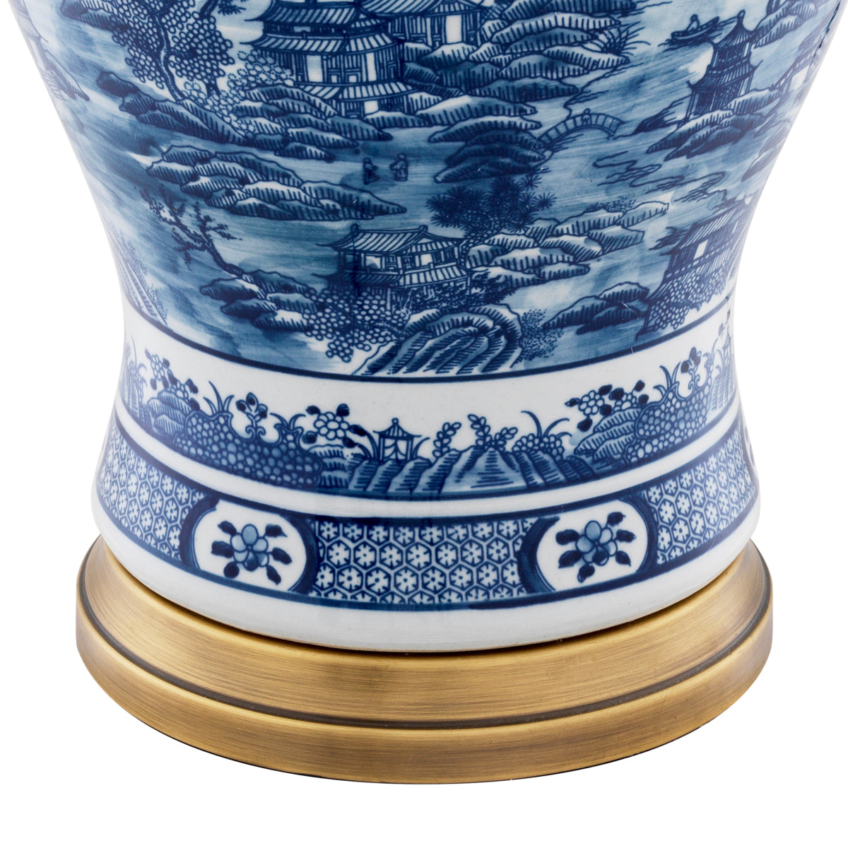 Tischleuchte Chinese Blue