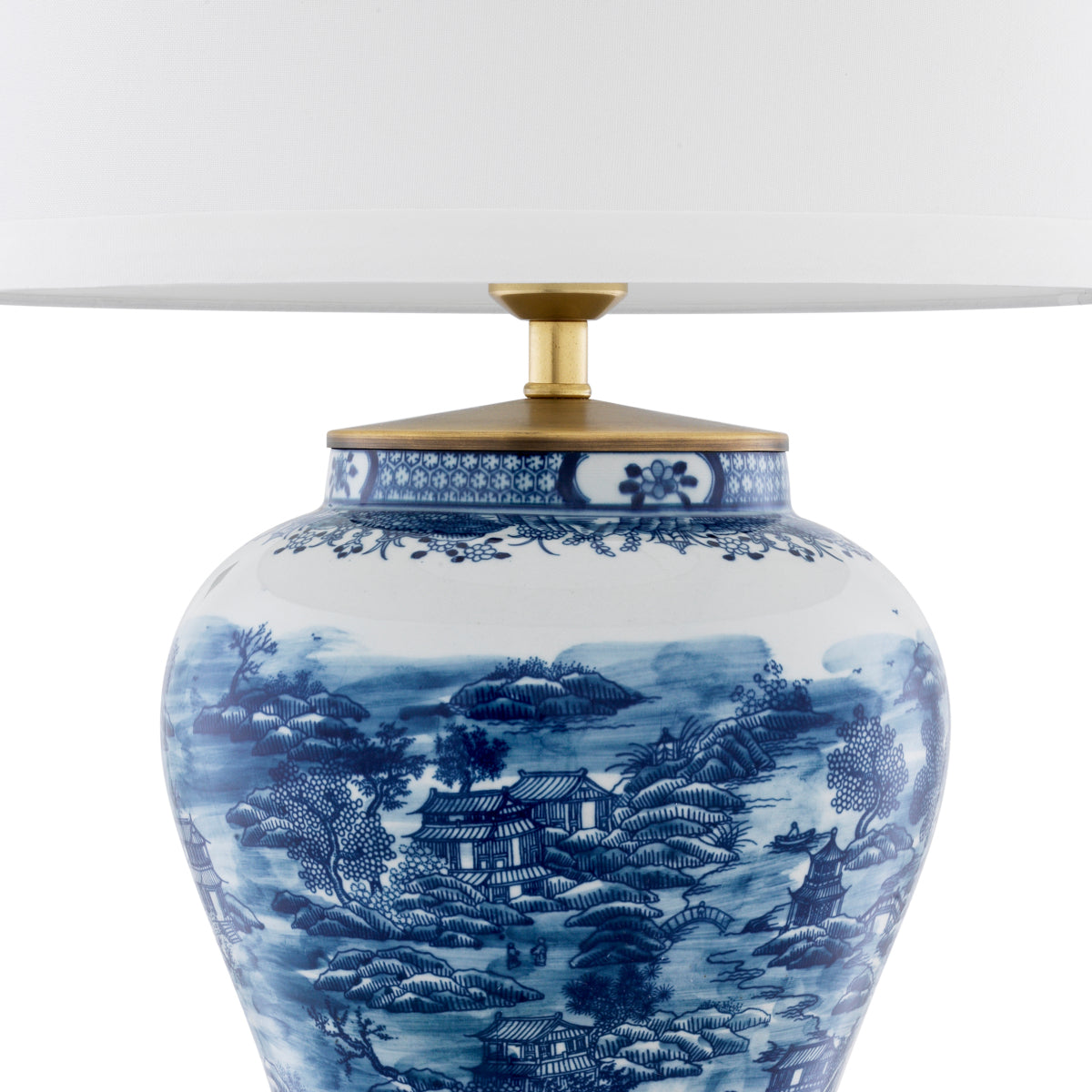 Tischleuchte Chinese Blue