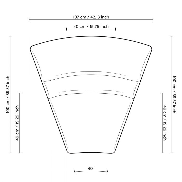 Modular Sofa Lindau inside corner