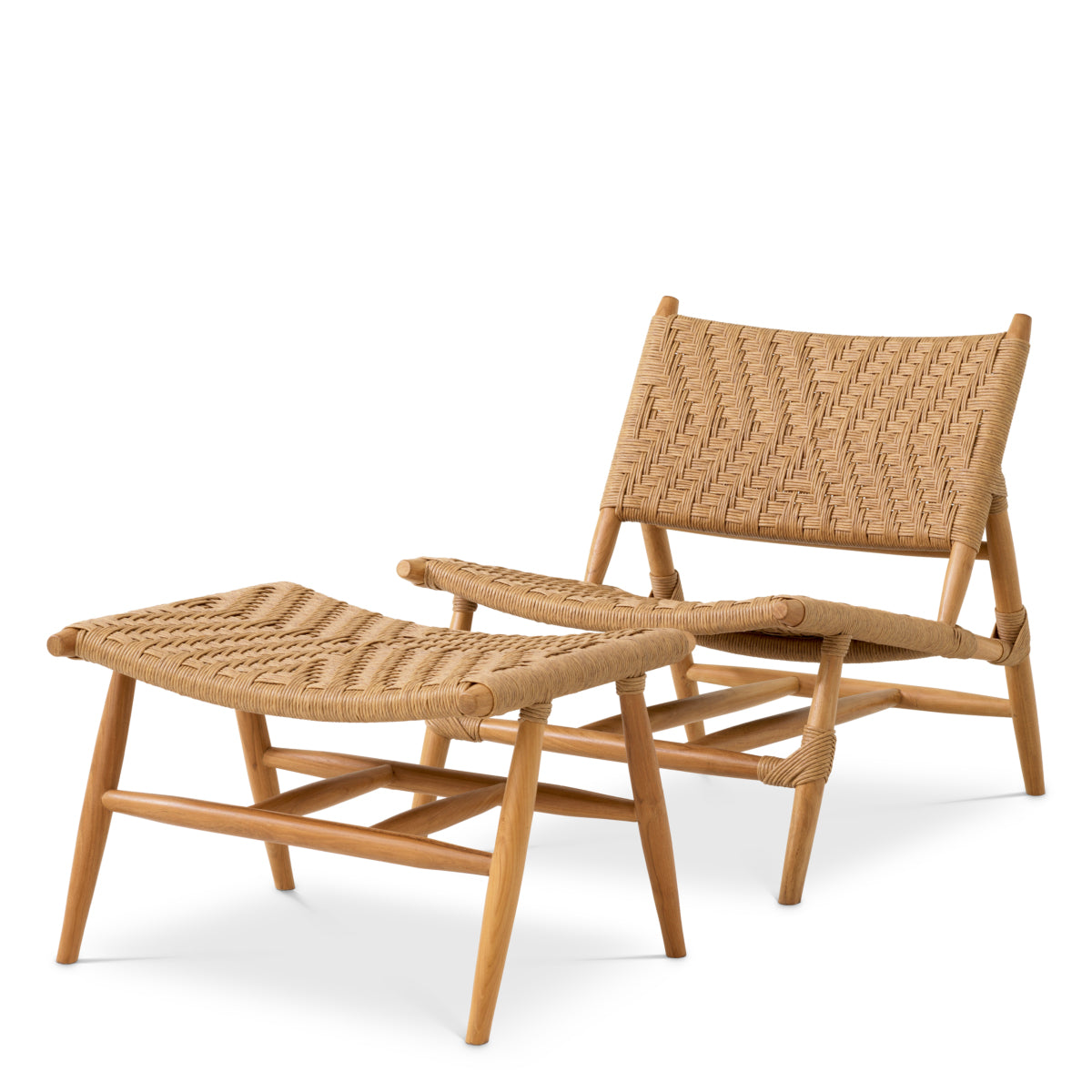 Outdoor-Stuhl And Foot Stool Laroc