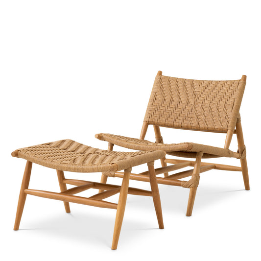 Outdoor-Stuhl And Foot Stool Laroc