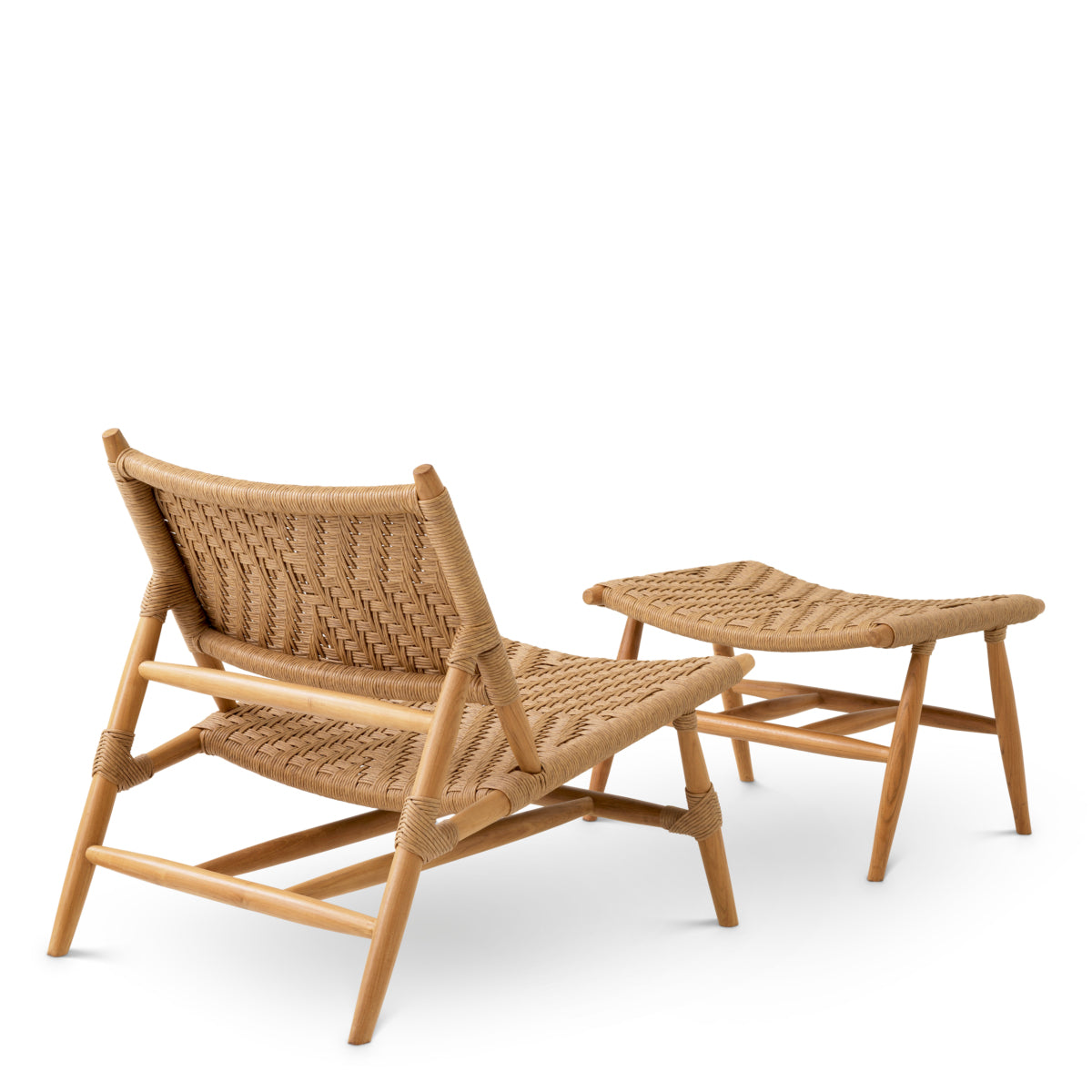 Outdoor-Stuhl And Foot Stool Laroc