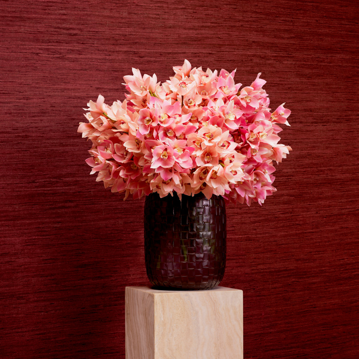 Grand Showroom '25 Bouquet Of Cymbidium Orchids Real Touch 36 Pcs