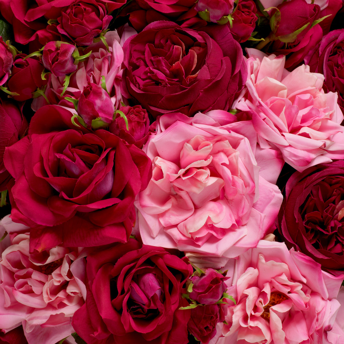 Grand Showroom '25 Bouquet Of Roses Real Touch 72 pcs/3 Varieties