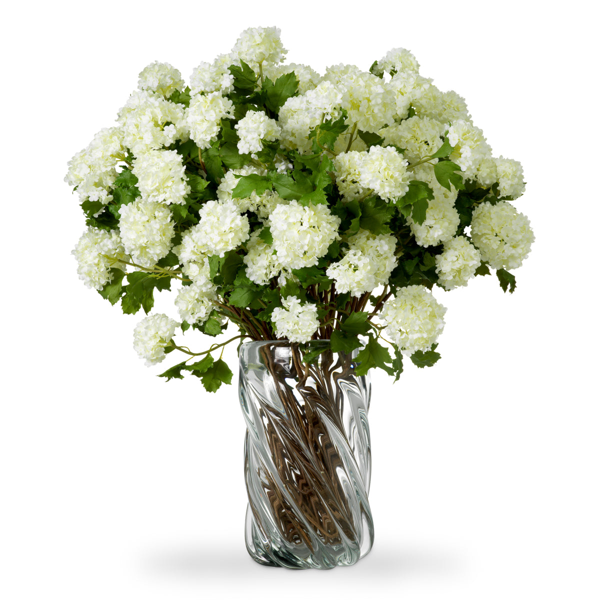 Grand Showroom '25 Bouquet Of Hydrangeas Snowball Real Touch 36 Pcs