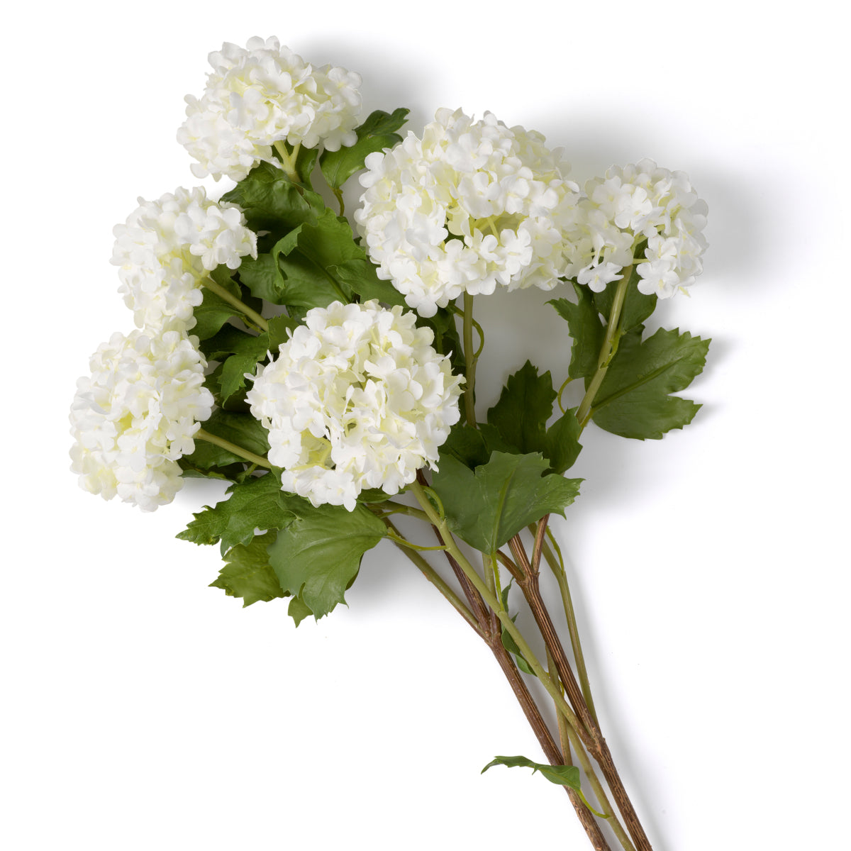 Grand Showroom '25 Bouquet Of Hydrangeas Snowball Real Touch 36 Pcs