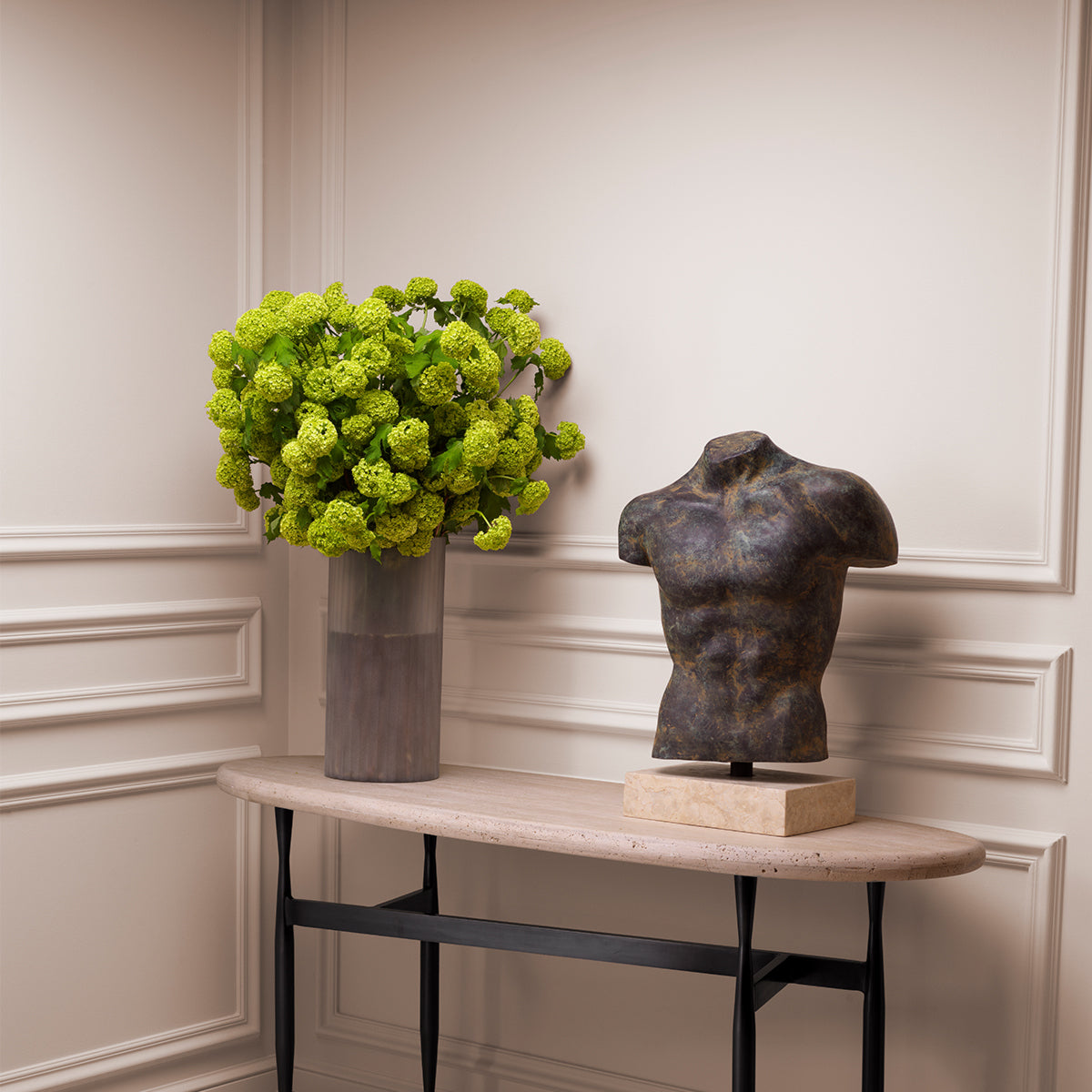 Grand Showroom '25 Bouquet Of Hydrangeas Snowball Real Touch 36 Pcs