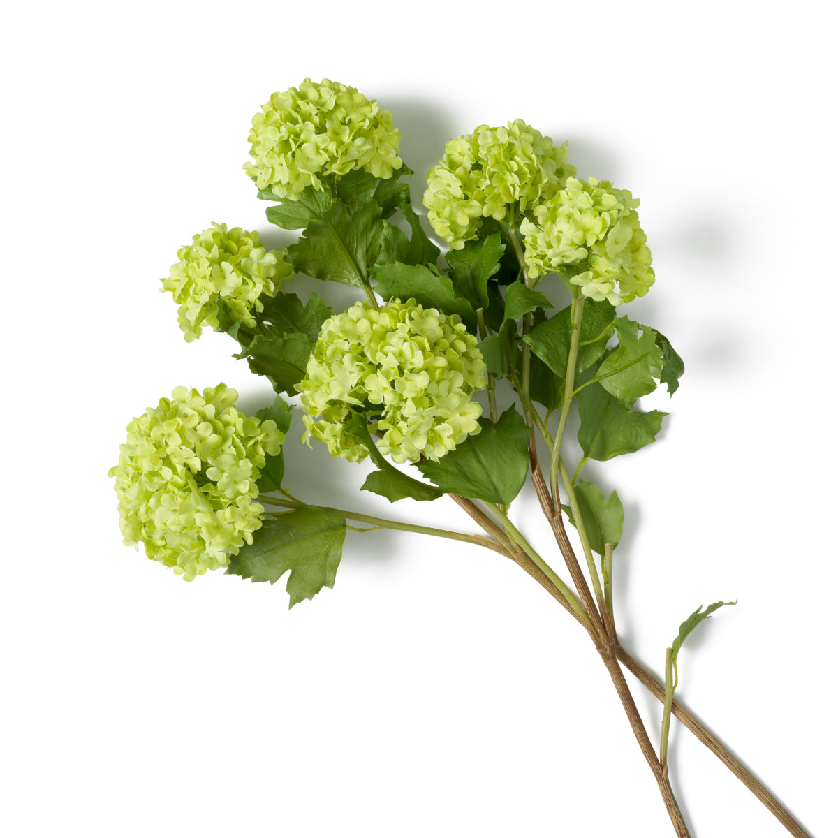 Grand Showroom '25 Bouquet Of Hydrangeas Snowball Real Touch 36 Pcs