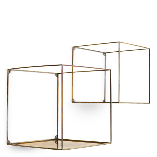 Wandobjekt Wall Rack Deco Square Set Of 2