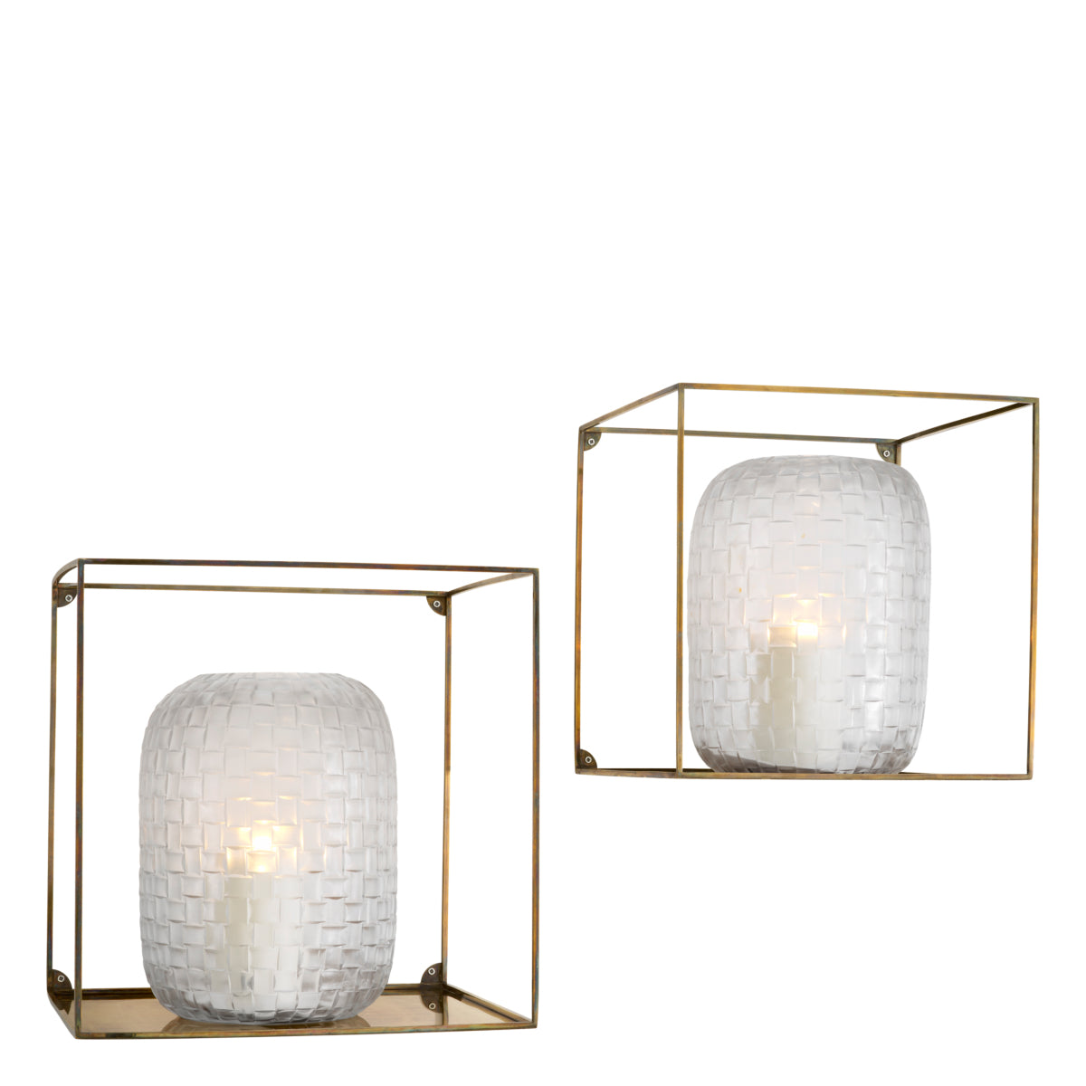Wandobjekt Wall Rack Deco Square Set Of 2
