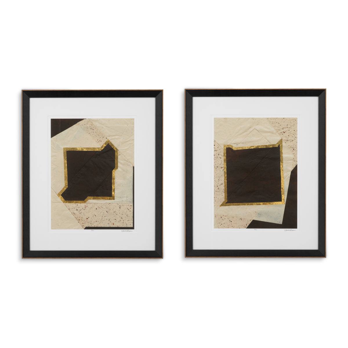 Druck Print Creased Umber By Vanna Lam Set Of 2
