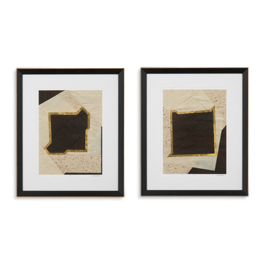 Druck Print Creased Umber By Vanna Lam Set Of 2