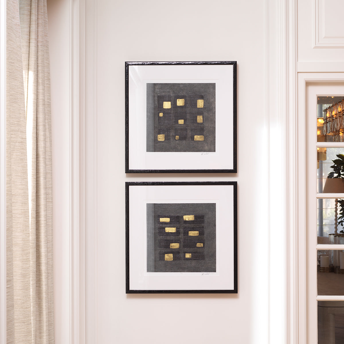Druck Print Black Squares By Michael Willett Set Of 2