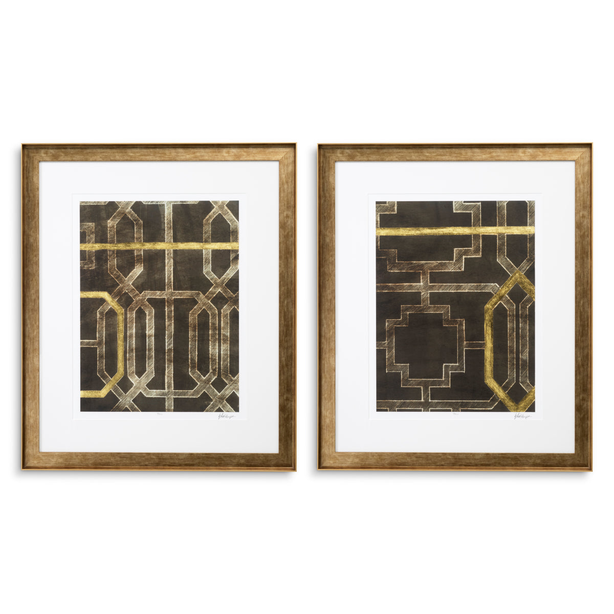 Druck Print Trellis Pattern By Ethan Harper Ii Set Of 2