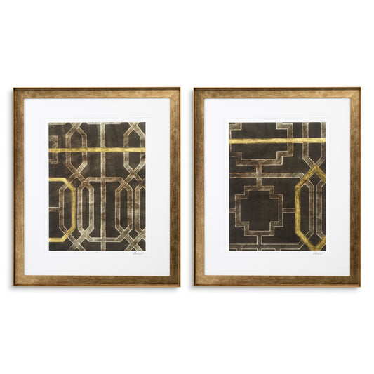 Druck Print Trellis Pattern By Ethan Harper Ii Set Of 2