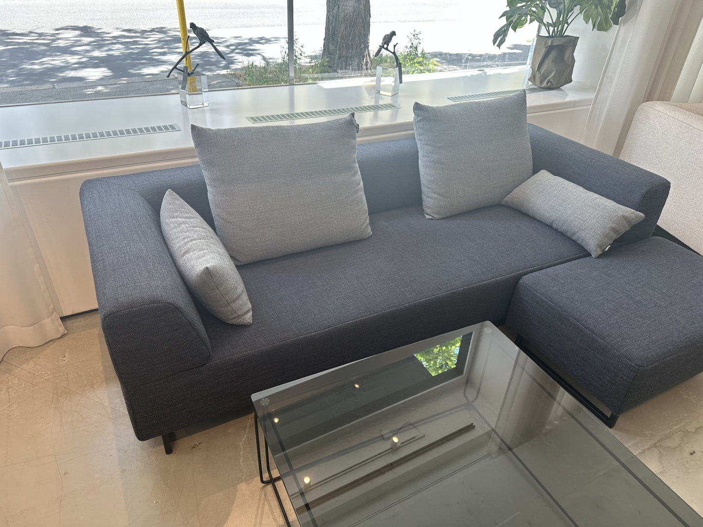 Freistil 185 Sofa mit Hocker inkl. 4 Kissen
