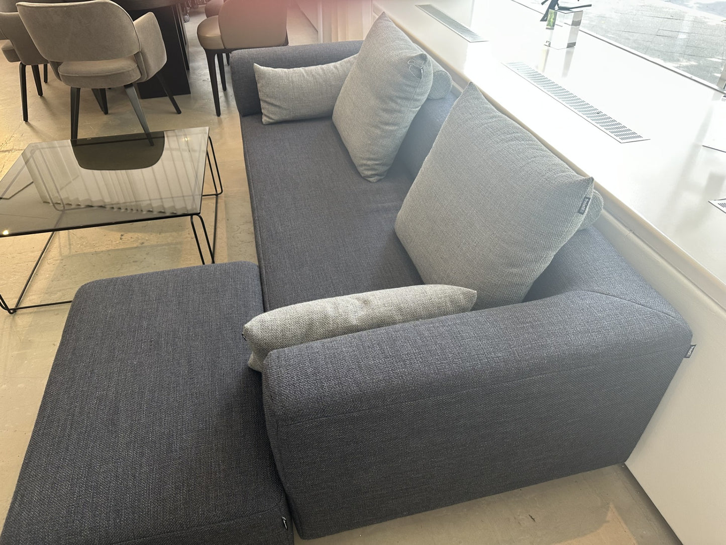 Freistil 185 Sofa mit Hocker inkl. 4 Kissen