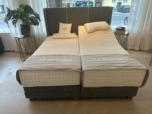 Knights motorisches Boxspringbett 180x200 mit 2x Royal Silk Matratze a 90x200cm