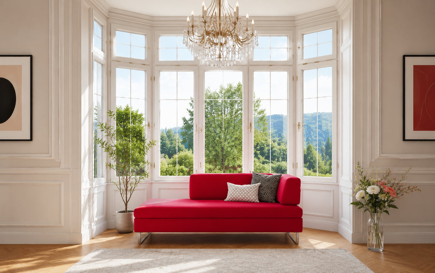 Sofa Swiss Plus Couch Schlafsofa Rot Doppio