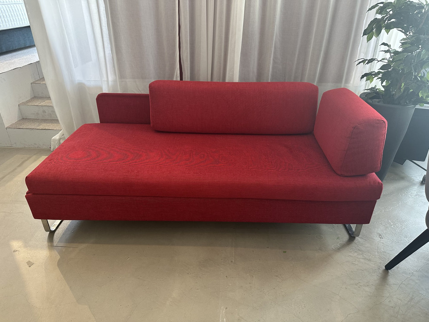 Sofa Swiss Plus Couch Schlafsofa Rot Doppio