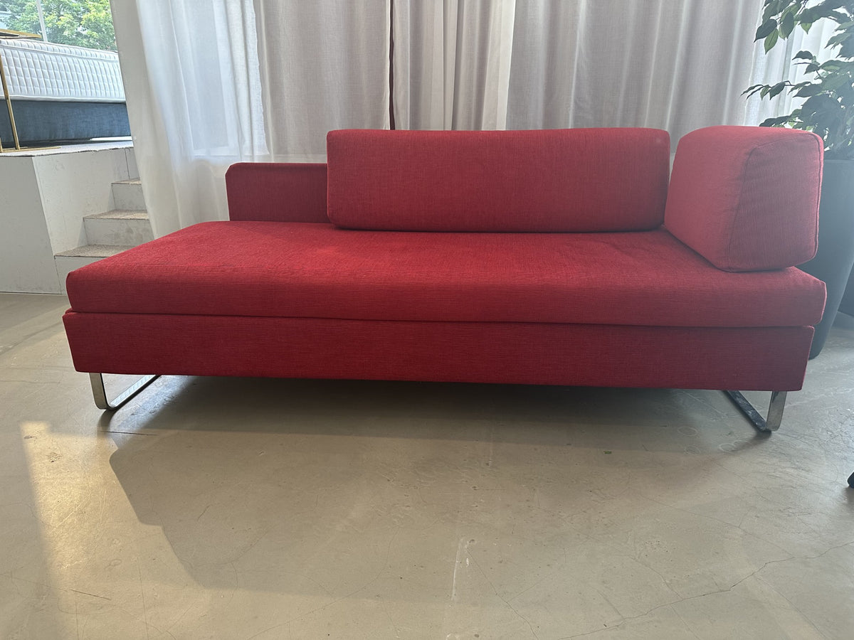 Sofa Swiss Plus Couch Schlafsofa Rot Doppio
