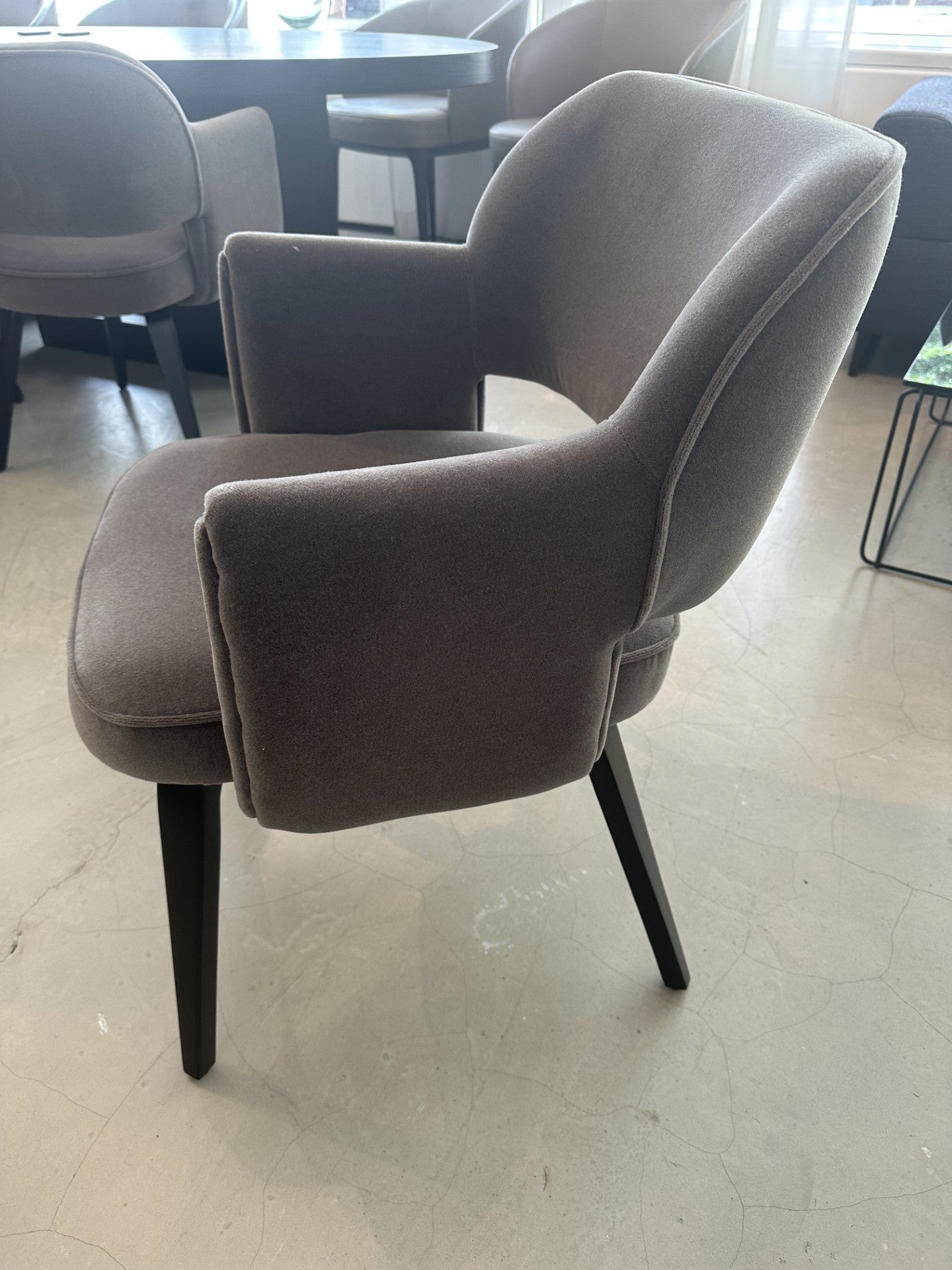 Stuhl Chair Eichholtz Park Esszimmerstuhl Essstuhl Polsterstuhl Grau