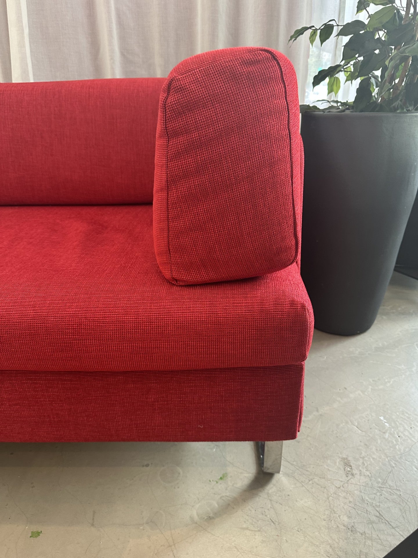 Sofa Swiss Plus Couch Schlafsofa Rot Doppio