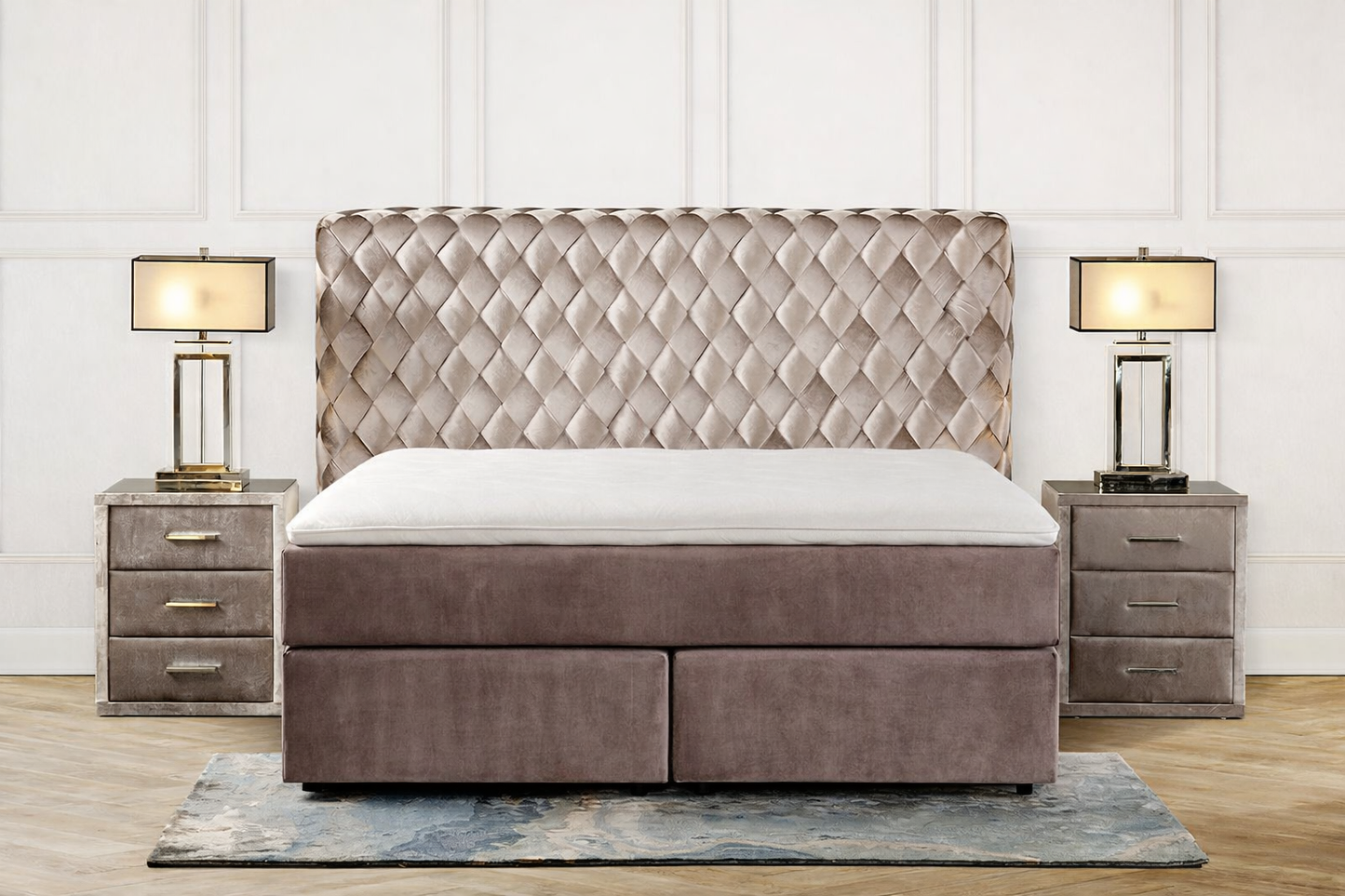 Boxspringbett King Mini Diagonal