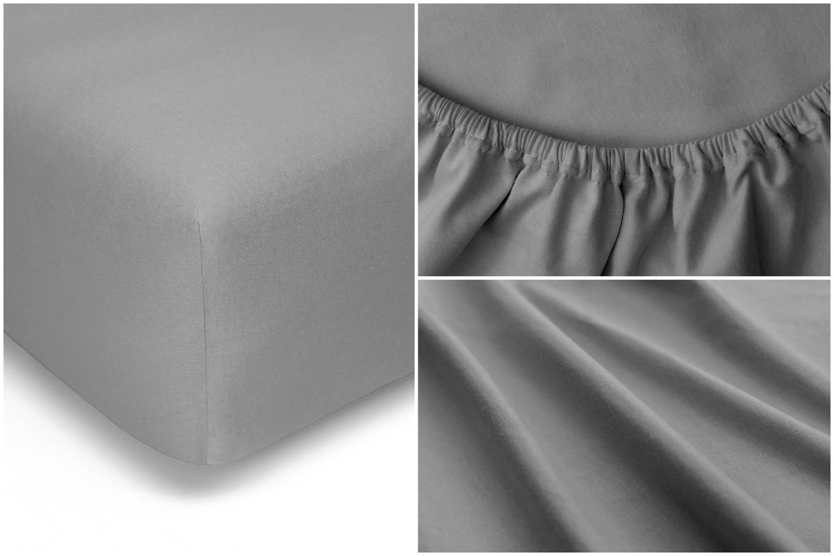 Spannbettlaken Premium Silber