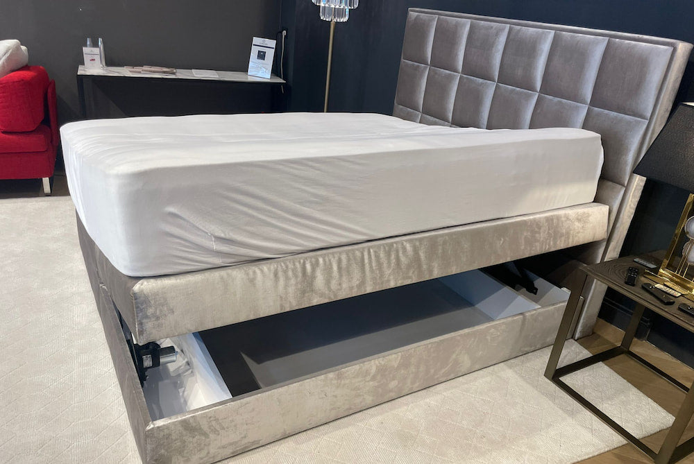 Boxspringbett 180x200 Skyline mit elektrischen STauraum inkl.Royal Matratze MEd/Firm