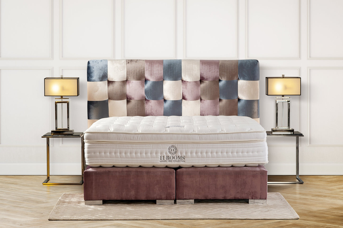 Boxspringbett Button Coloured