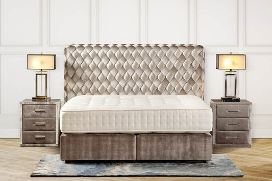 Boxspringbett King Mini Diagonal 180x200 mit Duchess