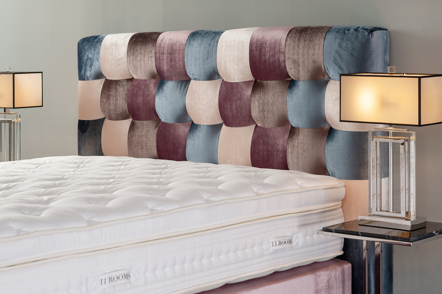 Boxspringbett Button Coloured