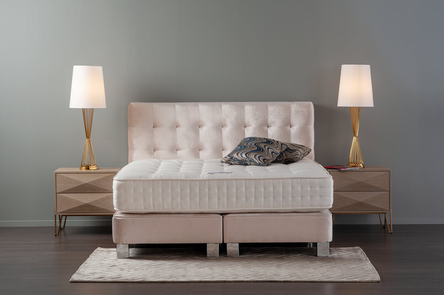 Boxspringbett Button Deluxe 180x200 mit Prince