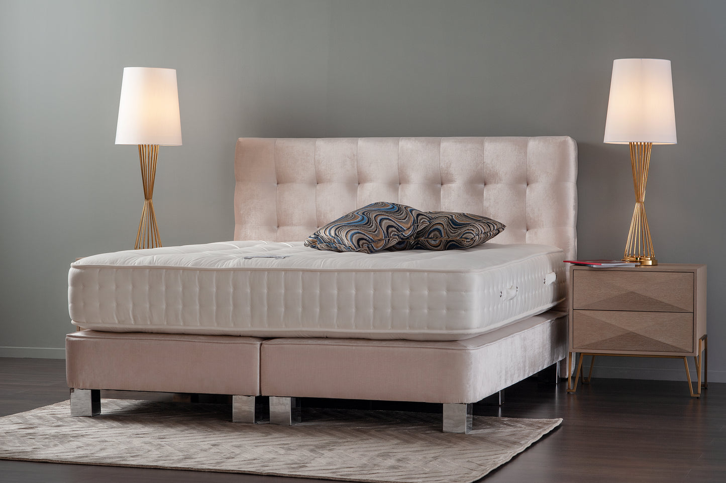 Boxspringbett Button Deluxe 180x200 mit Prince