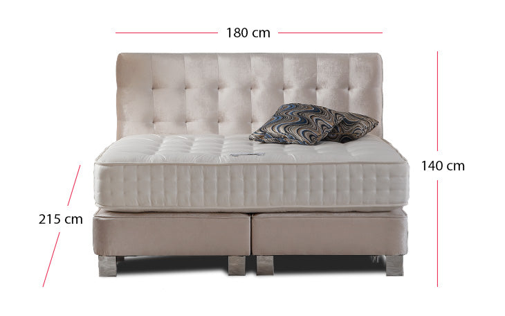 Boxspringbett Button Deluxe 180x200 mit Prince
