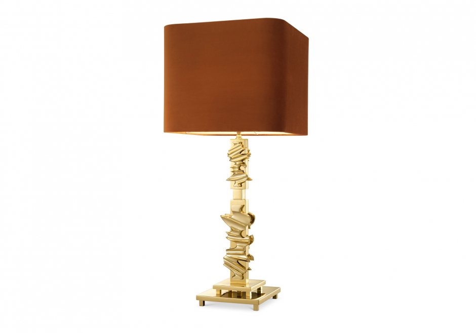 Nachttischlampe Abruzzo Gold