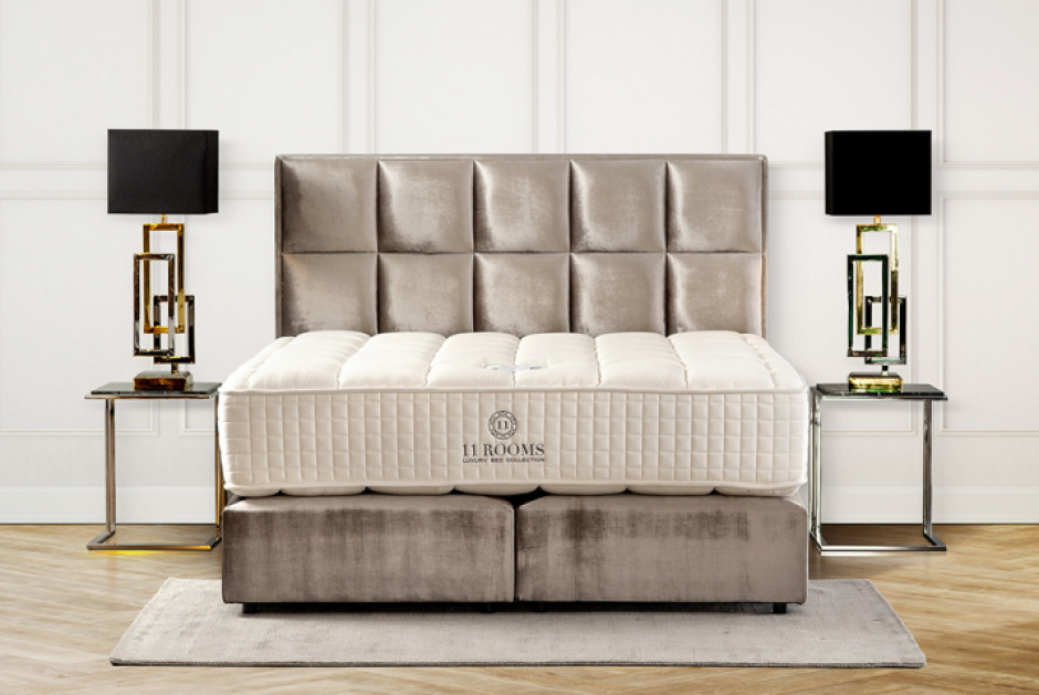 Boxspringbett 180x200 „Skyline“ inkl. Suite Latex Matratze